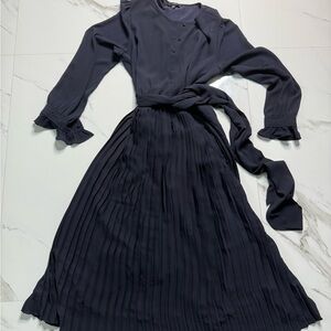 J. Crew Navy Long Sleeve Dress